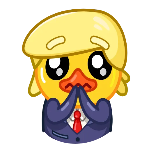 🙏 Эмодзи «Трамп уточка» для Telegram