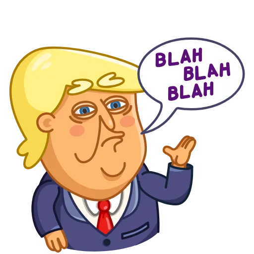 😒 Эмодзи «Trump» для Telegram