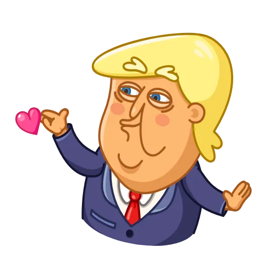 Эмодзи Trump для Telegram — скачать