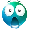 😳 Эмодзи «Бирюзовые эмодзи» для Telegram