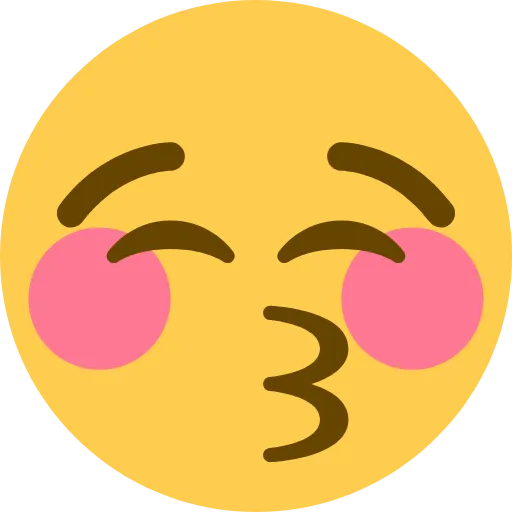 😚 Эмодзи «Twemoji Smileys» для Telegram