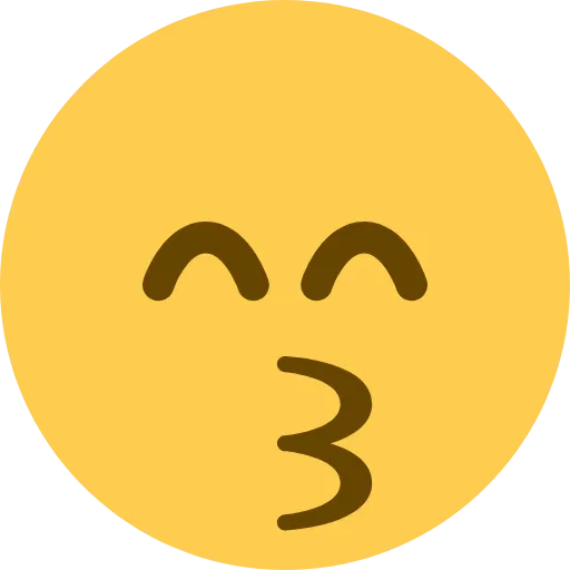 😙 Эмодзи «Twemoji Smileys» для Telegram