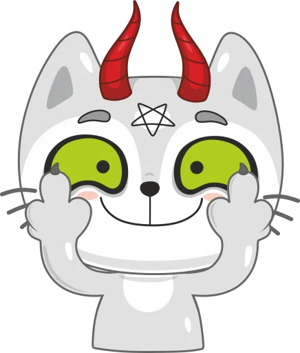 🖕 Стикер «Twin Cats» для Telegram
