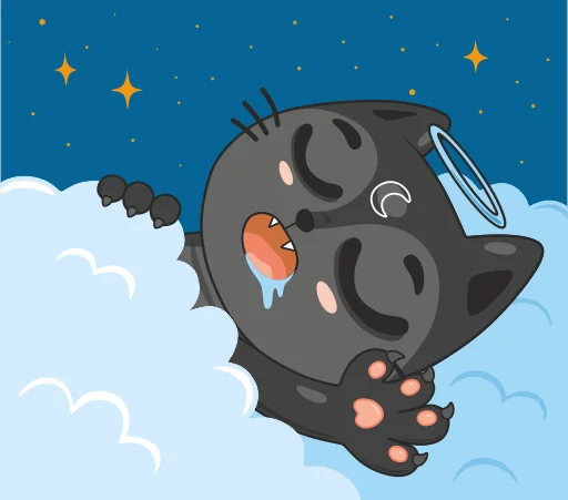 🌃 Стикер «Twin Cats» для Telegram