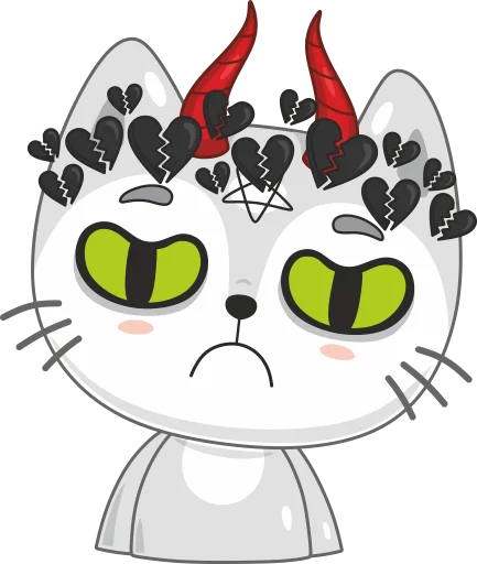 🖤 Стикер «Twin Cats» для Telegram