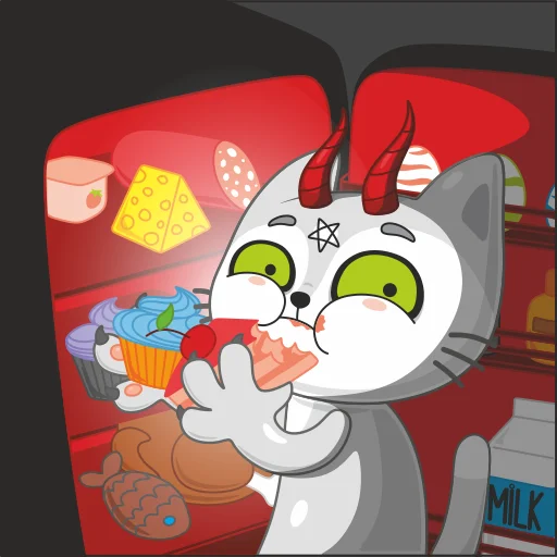 🍰 Стикер «Twin Cats» для Telegram