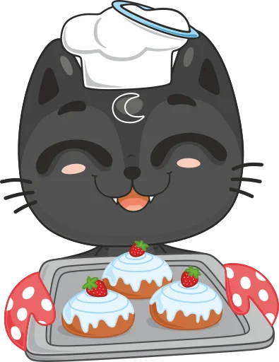 🧁 Стикер «Twin Cats» для Telegram