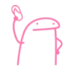 🤨 Эмодзи «Flork Pink Amp» для Telegram