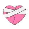 ❤️‍🩹 Эмодзи «Flork Pink Amp» для Telegram