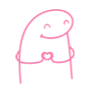 🫶 Эмодзи «Flork Pink Amp» для Telegram