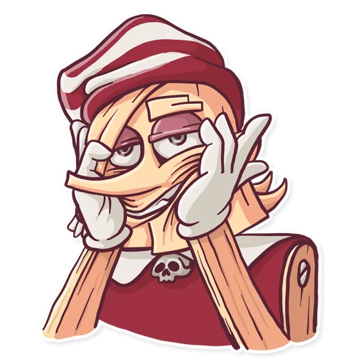 😔 Стикер «Ugly Boo» для Telegram