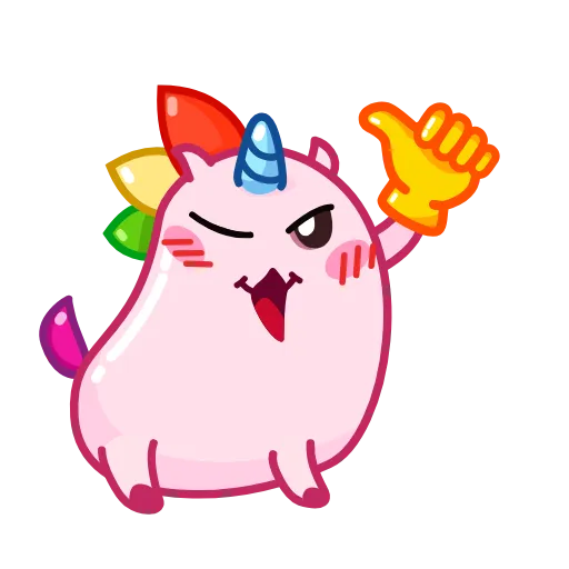 👍 Эмодзи «Uni Pink» для Telegram