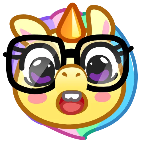 🤓 Эмодзи «Unicorn Emoji» для Telegram