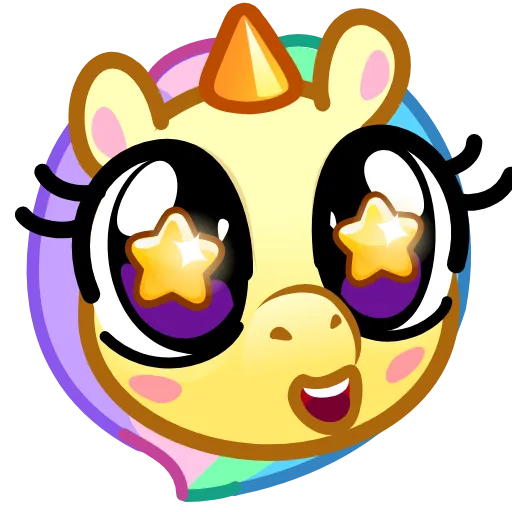 🤩 Эмодзи «Unicorn Emoji» для Telegram