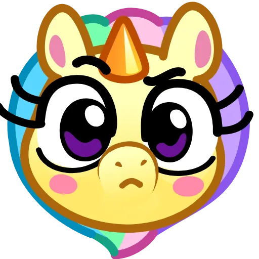 🤨 Эмодзи «Unicorn Emoji» для Telegram