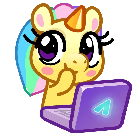 🧑‍💻 Эмодзи «Unicorn Emoji» для Telegram