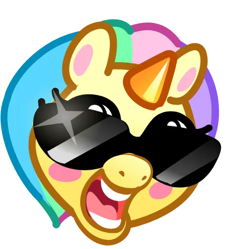 😎 Эмодзи «Unicorn Emoji» для Telegram