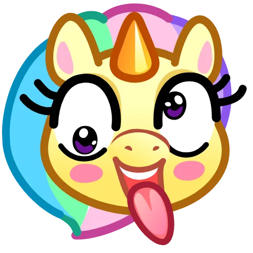 🤪 Эмодзи «Unicorn Emoji» для Telegram