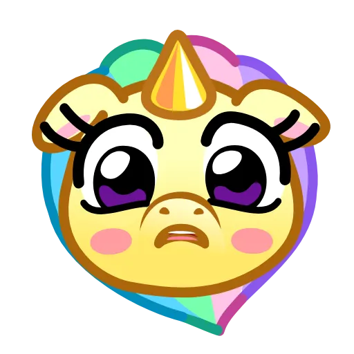 😭 Эмодзи «Unicorn Emoji» для Telegram