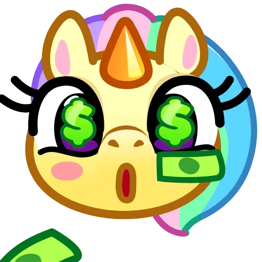 🤑 Эмодзи «Unicorn Emoji» для Telegram