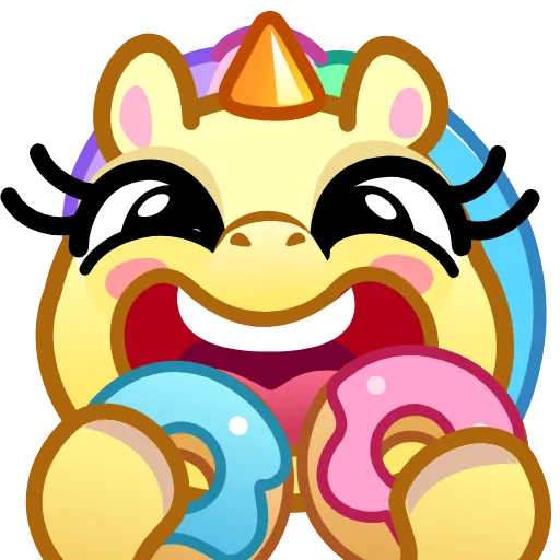 🤤 Эмодзи «Unicorn Emoji» для Telegram