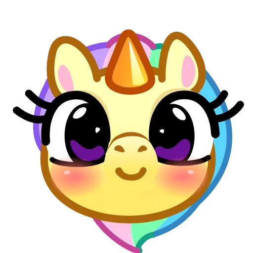 🥰 Эмодзи «Unicorn Emoji» для Telegram
