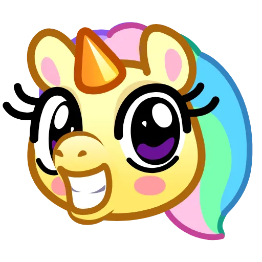 Эмодзи Unicorn Emoji для Telegram — скачать