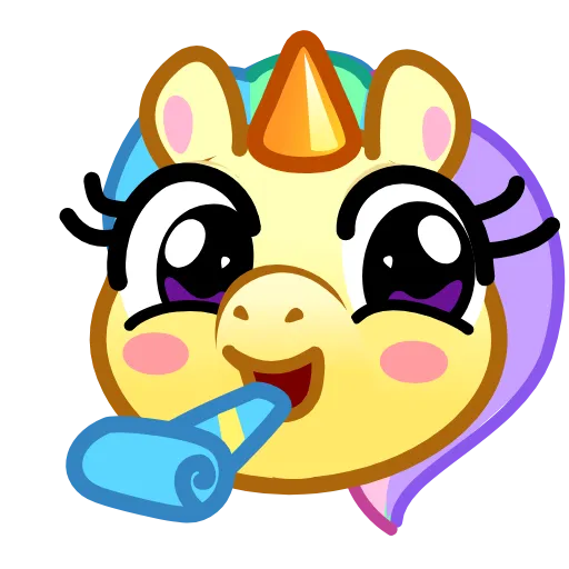 🥳 Эмодзи «Unicorn Emoji» для Telegram