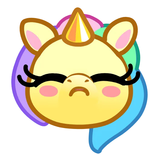 😳 Стикер «Unicorn Emoji -» для Telegram