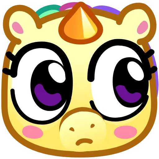 😒 Стикер «Unicorn Emoji -» для Telegram