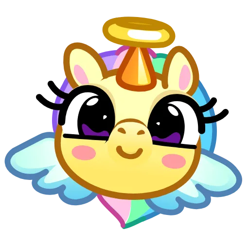 😇 Стикер «Unicorn Emoji -» для Telegram