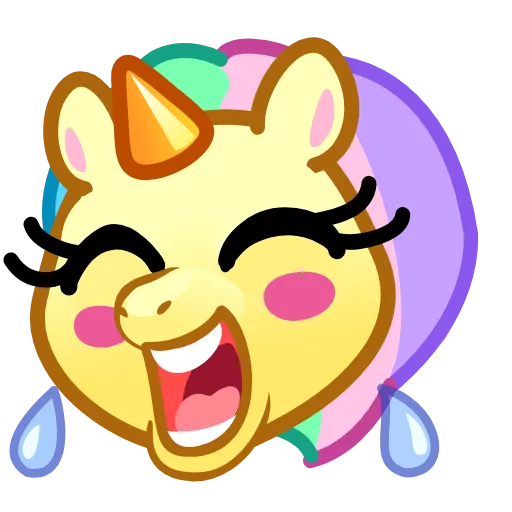 😂 Стикер «Unicorn Emoji -» для Telegram