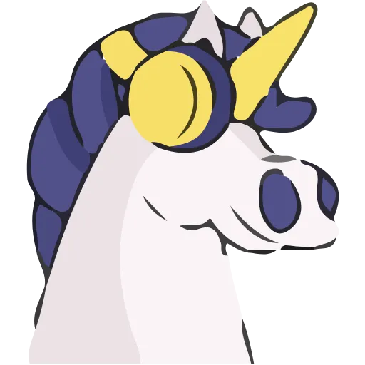 🎧 Эмодзи «Unicorn» для Telegram