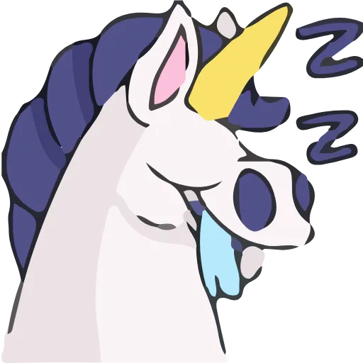 💤 Эмодзи «Unicorn» для Telegram