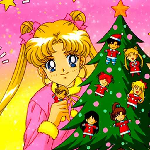 🎄 Стикер «Usagi Tsukino» для Telegram