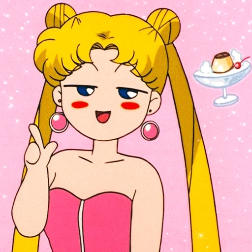 🥴 Стикер «Usagi Tsukino» для Telegram