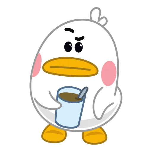 ☕ Эмодзи «Уточка» для Telegram