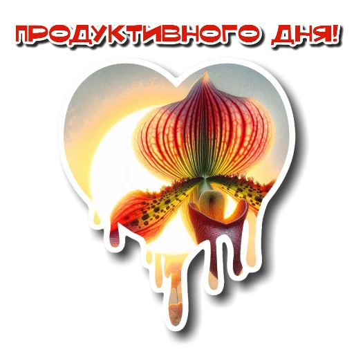 🖼 Стикер «Утро день вечер ночь» для Telegram