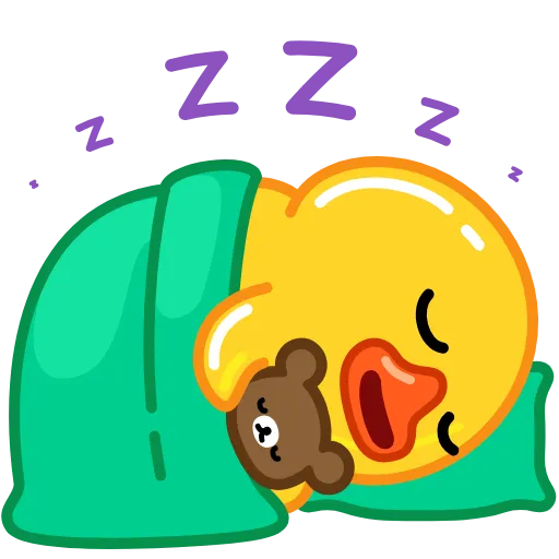 😴 Эмодзи «Анимированный набор эмоджи с Утей» для Telegram