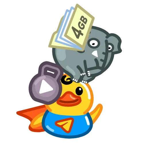 💪 Эмодзи «Анимированный набор эмоджи с Утей» для Telegram