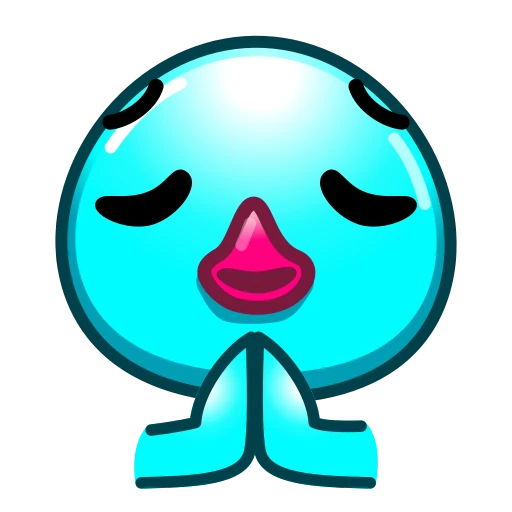 🙏 Эмодзи «Утя циан» для Telegram