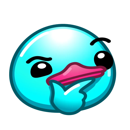 🤨 Эмодзи «Утя циан» для Telegram