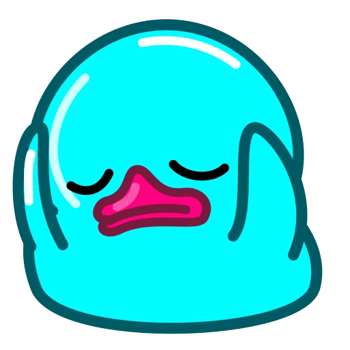 🥱 Эмодзи «Утя циан» для Telegram