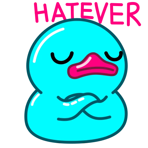 🙎‍♀️ Эмодзи «Утя циан» для Telegram