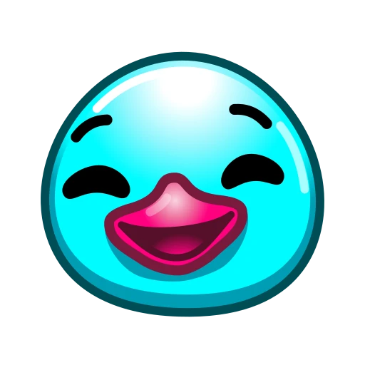 🤣 Эмодзи «Утя циан» для Telegram