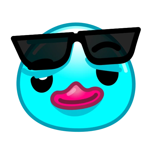 🕶️ Эмодзи «Утя циан» для Telegram