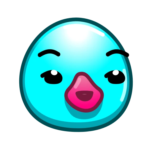 😏 Эмодзи «Утя циан» для Telegram