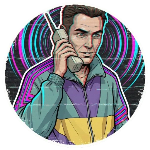 📱 Стикер «VHS Glitch Mood» для Telegram