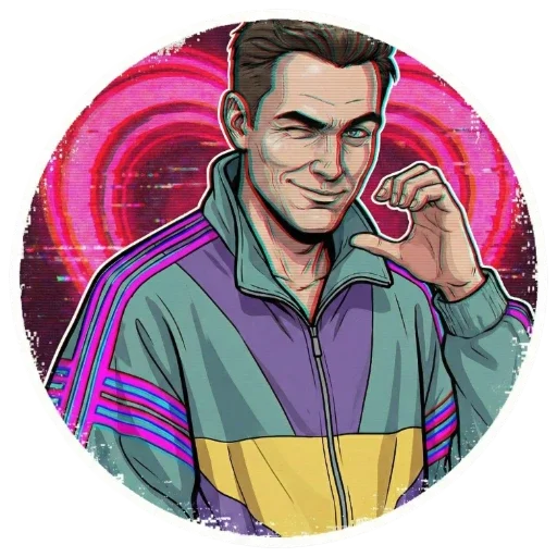 🩷 Стикер «VHS Glitch Mood» для Telegram