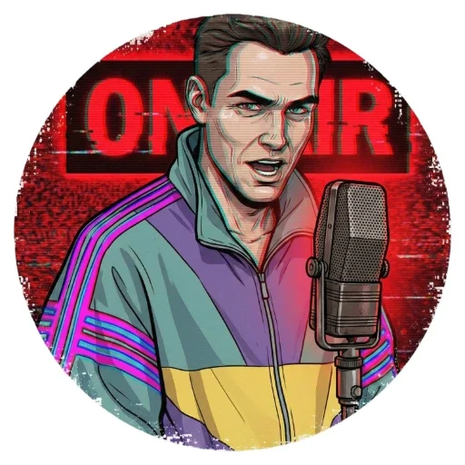 🎤 Стикер «VHS Glitch Mood» для Telegram